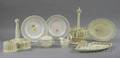 Eight Pieces of English and European Creamware Tableware