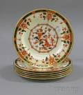 Set of Six Wedgwood Imari Decorated Plates