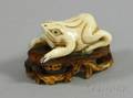 Ivory Frog on Stand