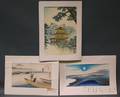 Three Japanese Woodblock Prints
