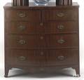 Pennsylvania Federal mahogany bowfront chest of drawers ca 1810