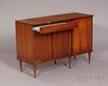 Midcentury Modern Hardwood Veneered BarCredenza