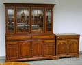 Pennsylvania House Queen Anne Style Glazed Cherry TwoPart Hutch and a Commode Cabinet