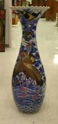 Large Japanese Export Porcelain Floor Vase
