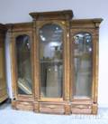Victorian Renaissance Revival Carved Walnut ThreeDoor Bookcase