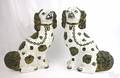 Pair of Staffordshire spaniels 19th c