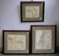 Five Miscellaneous Framed Maps