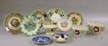 Eleven Pieces of Decorated English and Continental Ceramic Tableware