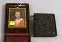 AP Critchlow Washington Profile Double Daguerreotype Portrait Case and a Cased Framed 1927 Miniature Enhanced