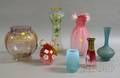 Seven Pieces of Late Victorian Art Glass