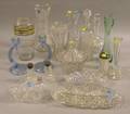 Nineteen Glass Table Items and Eleven Pieces of Assorted Ceramics