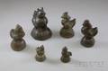 Six Asian Figural Opium Weights
