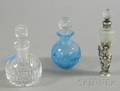 Three Glass Perfume Bottles