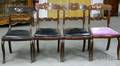 Four Empire Mahogany Veneer Side Chairs