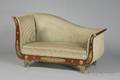 French Empire Revival Diminutive Bronzemounted Mahogany Settee