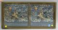 Framed Pair of Chinese Embroidered Silk Rank Badges