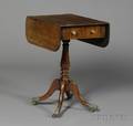 George III Mahogany Dropleaf Work Table