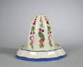 Wilson Creamware Polychrome Enamel Decorated Jelly Core Mold