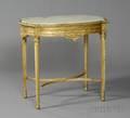 Louis XVI Style Giltwood and Onyx Top Table