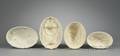 Four Wedgwood Queens Ware Oval Culinary Molds