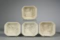Four Wedgwood Queens Ware Octagonal Culinary Molds