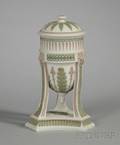 Wedgwood ThreeColor Jasper Tripod Vase and Cover