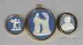 Three Wedgwood and Bentley Blue Jasper Medallions