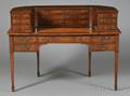 Edwardian Stringinlaid Mahogany Carlton House Desk