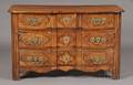 Louis XV Provincial Walnut and Bronzemounted Commode