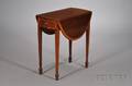 George III Style Crossbanded Mahogany Diminutive Pembroke Table