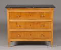 Biedermeier Fruitwood and Marbletop Chest of Drawers