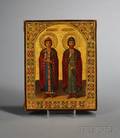 Russian Icon of Saints Boris and Gleb