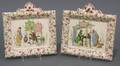 Pair of Sarreguemines Earthenware Wall Plaques