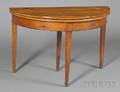 Continental Demilune Fruitwood Supper Table