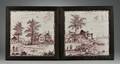 Pair of Dutch Delft Tile Pictures
