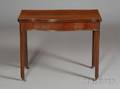 George III Mahogany Concertinaaction Game Table