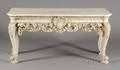 George II Style White Painted and Gessoed Hall Table