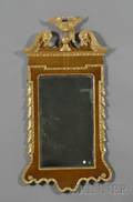 MidGeorgian Style Mahogany and Parcelgilt Mirror