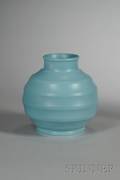 Wedgwood Keith Murray Duckegg Blue Slip Decorated Ornamental Vase