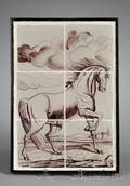 Dutch Delft Tile Picture of a Stallion