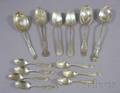 Group of Sterling and Coin Spoons