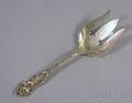 Watson Company Art Nouveau Sterling Silver Serving Fork