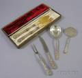 Six Silver Flatware Servers