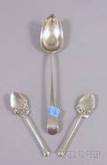 Three English Silver Flatware Items