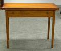 Country Federal Cherry Card Table with Long Drawer