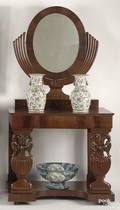 Biedermeier mahogany dressing table ca 1830