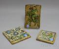 Three Near Eastern Faience Pottery Tiles