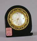 Black Onyx Quartz Clock by Udall  Ballio