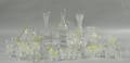 Approximately Fortythree Pieces Colorless Cut Glassware