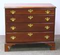 Chippendale Mahogany Chest of Four Graduated Drawers